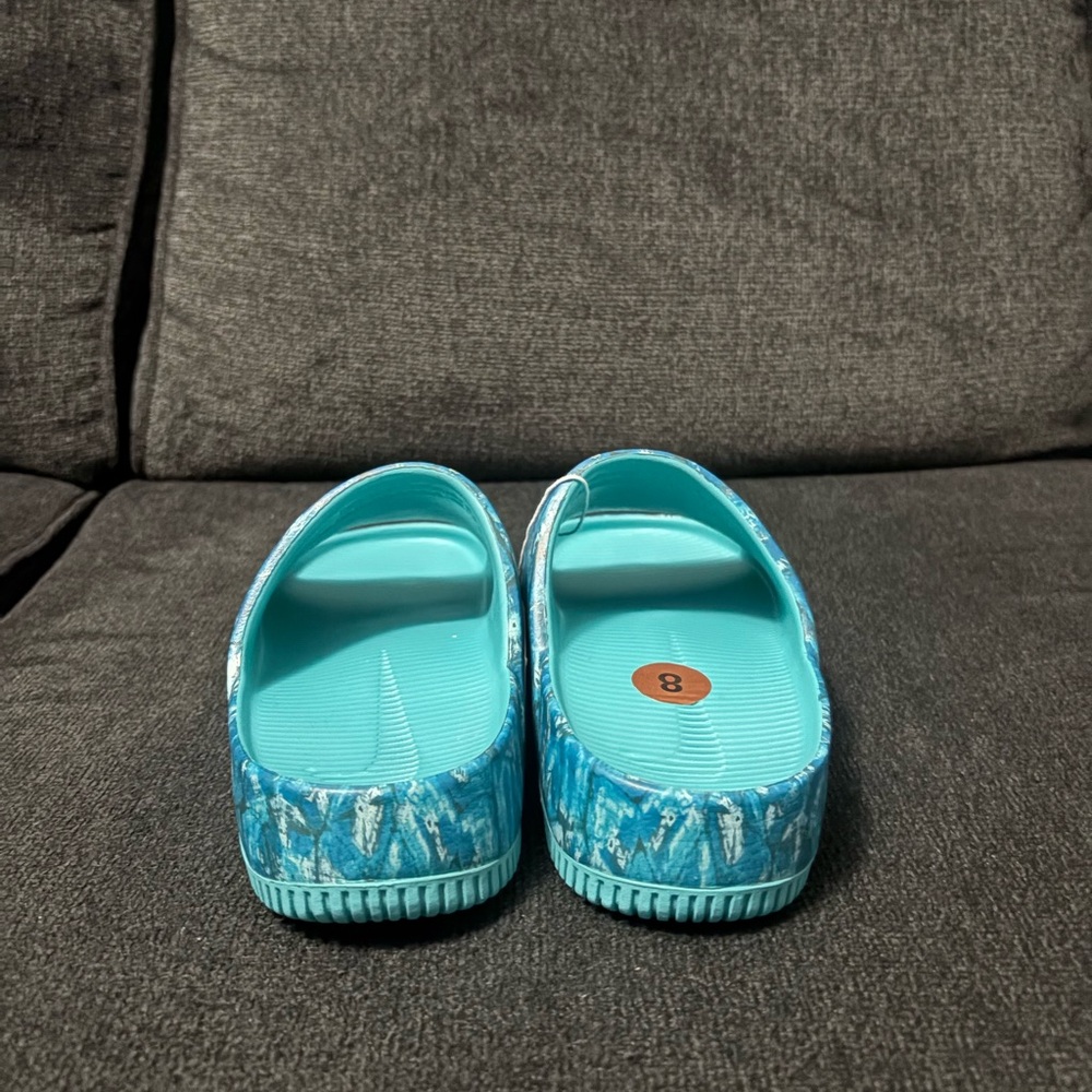Women’s Nike Calm Slides Sandals X NorBlack NorWhite Dusty Cactus Various Sizes - Picture 4 of 6